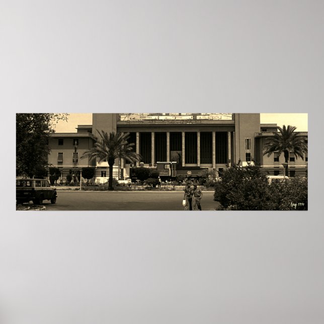 Póster Estación central de ferrocarril de Bagdad Irak ant (Frente)