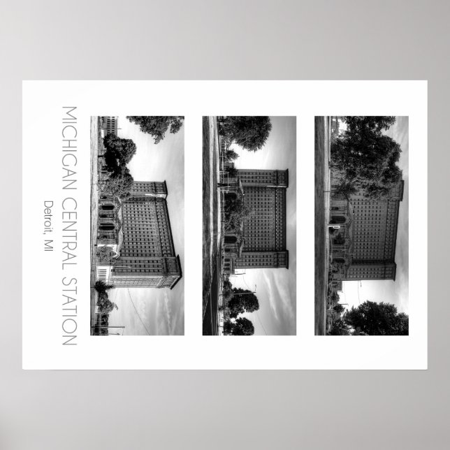 Póster Estación Central de Michigan (Frente)