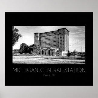 Póster Estación central de Michigan