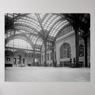 Póster Estación Concourse principal, 1915 de Penn. Foto