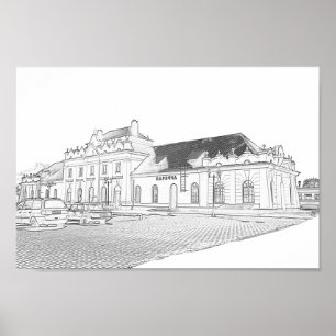 Póster Estación de Arquitectura Porechye Parecca de Biel