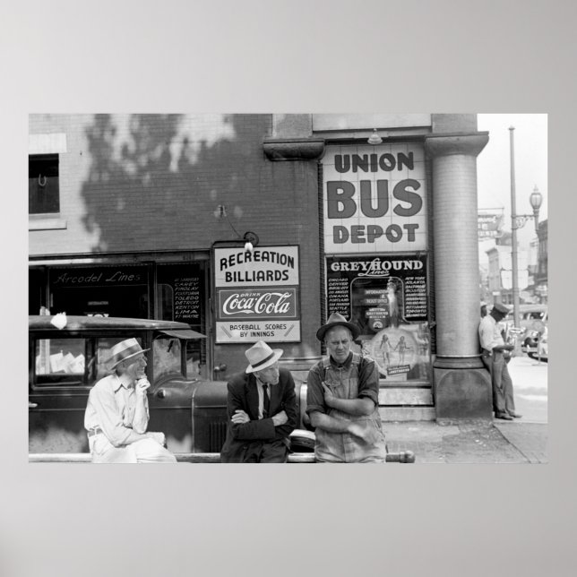 Póster Estación de autobuses: 1938 (Frente)