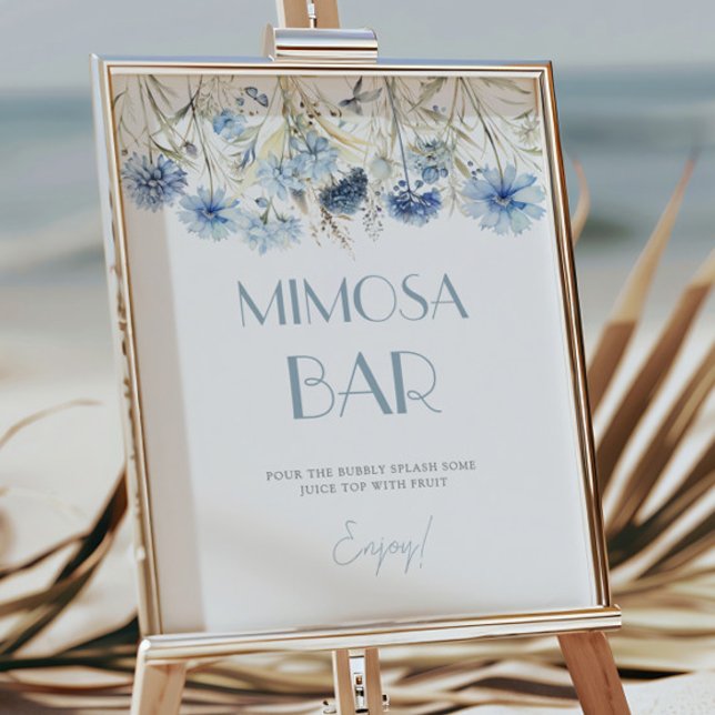 Póster Estación de Bebida Mimosa para Baby Shower (Subido por el creador)