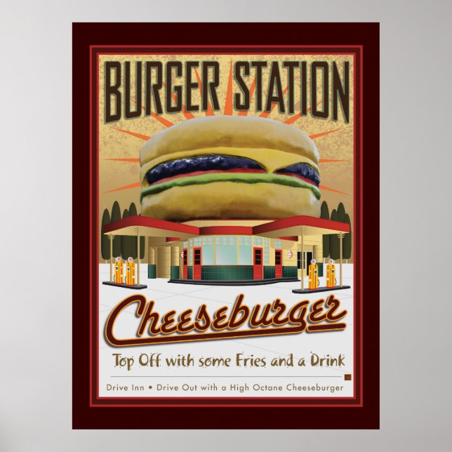 Póster Estación de Burger-Poster (Frente)