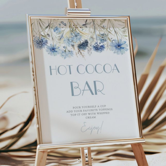 Póster Estación de cacao caliente para baby shower botáni (Subido por el creador)
