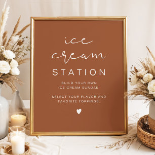 Póster Estación de Crema de Hielo CORIANDER Bohemian