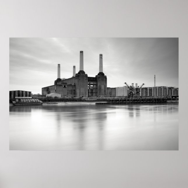 Póster Estación de energía Battersea, Londres. (Frente)