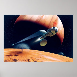 Póster Estación de energía láser