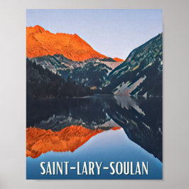 Póster Estación de esquí Affiche Saint-Lary-Soulan