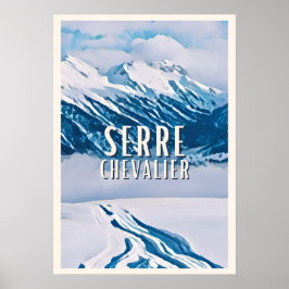 Póster Estación de esquí Affiche Serre Chevalier