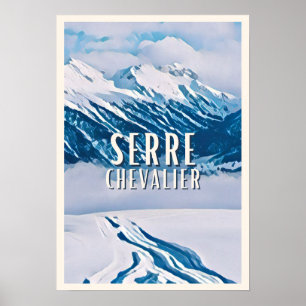 Póster Estación de esquí Affiche Serre Chevalier