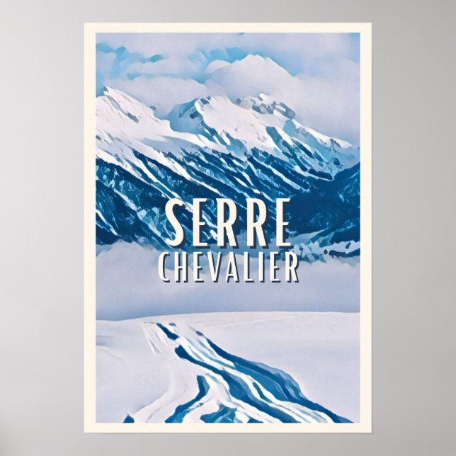 Póster Estación de esquí Affiche Serre Chevalier (Frente)