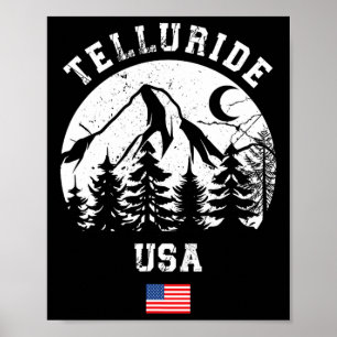 Póster Estación de esquí alpino Telluride Colorado