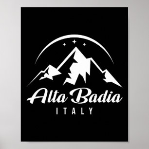 Póster Estación de esquí Alta Badia Italia Esquí Snowboar