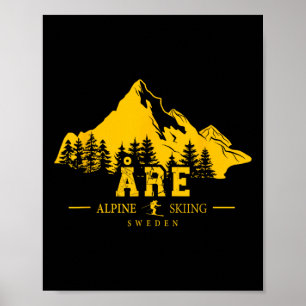 Póster Estación de Esquí Åre Suecia Esquí Alpino Suecos S