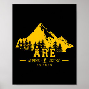 Póster Estación de Esquí Åre Suecia Esquí Alpino Suecos S