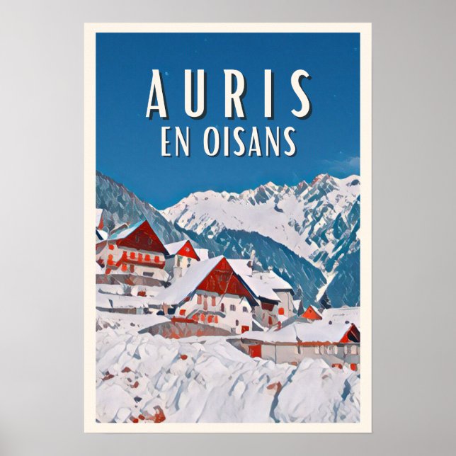 Póster Estación de esquí Auris en Oisans (Frente)