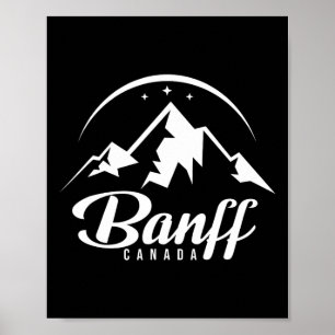 Póster Estación de esquí Banff Canada Ski Resort Snowboar