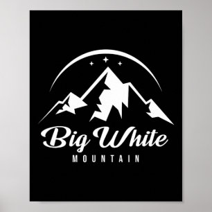 Póster Estación de esquí Big White Mountain Canada Ski Re