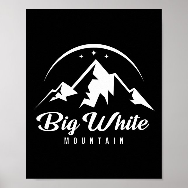 Póster Estación de esquí Big White Mountain Canada Ski Re (Frente)