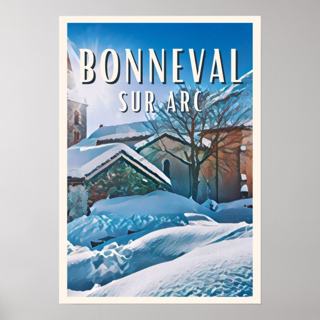 Póster Estación de esquí Bonneval sur Arc (Frente)
