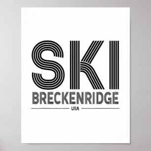 Póster Estación De Esquí Breckenridge Estación De Esquí U
