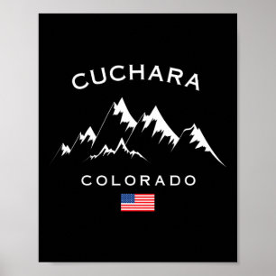 Póster Estación de esquí Cuchara Colorado Montañas Rocosa