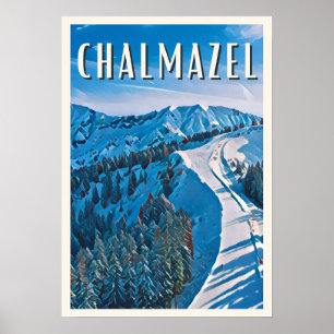 Póster Estación de esquí de Chalmazel