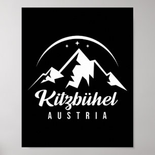 Póster Estación de esquí de Kitzbühel Austria Esquí Snowb