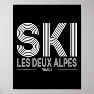 Póster Estación de esquí de Les Deux Alpes Francia Alpes