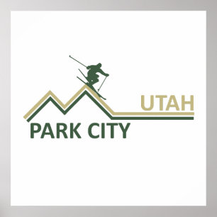 Póster Estación de esquí de Park City Utah