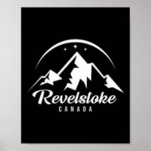 Póster Estación de esquí de Revelstoke Canadá Esquí Snowb