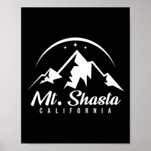 Póster Estación de esquí de Shasta California Esquí Snowb