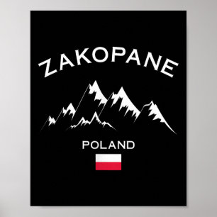 Póster Estación de esquí de Zakopane Polonia Montes Tatra
