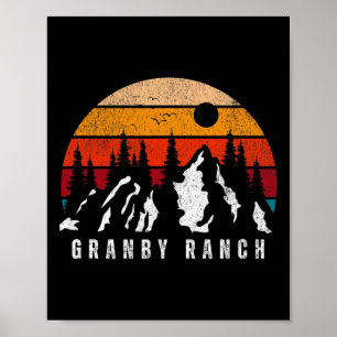 Póster Estación de esquí Granby Ranch Colorado Esquí Colo