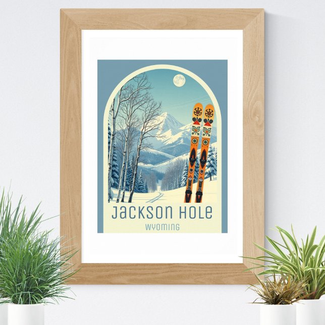 Póster Estación de esquí Jackson Hole Wyoming (Subido por el creador)