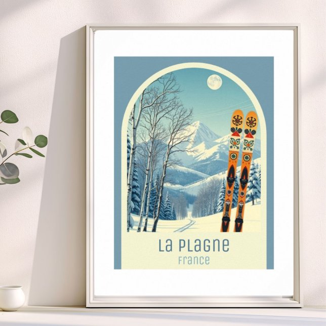 Póster Estación de esquí La Plagne Francia  (Subido por el creador)