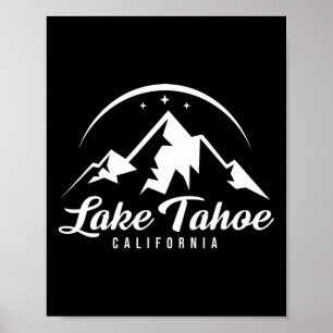 Póster Estación de esquí Lake Tahoe California Ski Resort