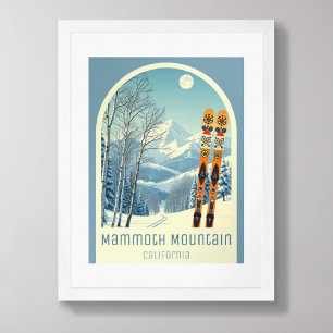 Póster Estación de esquí Mammoth Mountain California