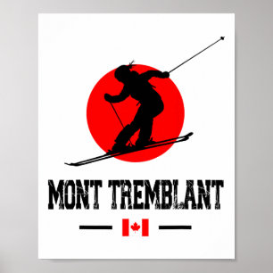 Póster Estación de esquí Mont Tremblant Québec Canadá