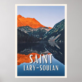 Póster Estación de esquí Saint-Lary-Soulan