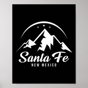 Póster Estación de esquí Santa Fe Nuevo México Esquí Snow