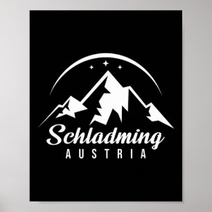 Póster Estación de esquí Schladming Austria Esquí Snowboa