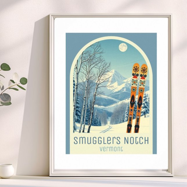 Póster Estación de esquí Smugglers Notch Vermont  (Subido por el creador)