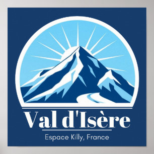 Póster Estación de esquí Val d'Isère France Poster de art