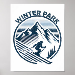 Póster Estación de esquí Winter Park Colorado esquí de in