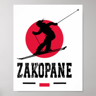 Póster Estación de esquí Zakopane Polonia Tatra Esquí pol