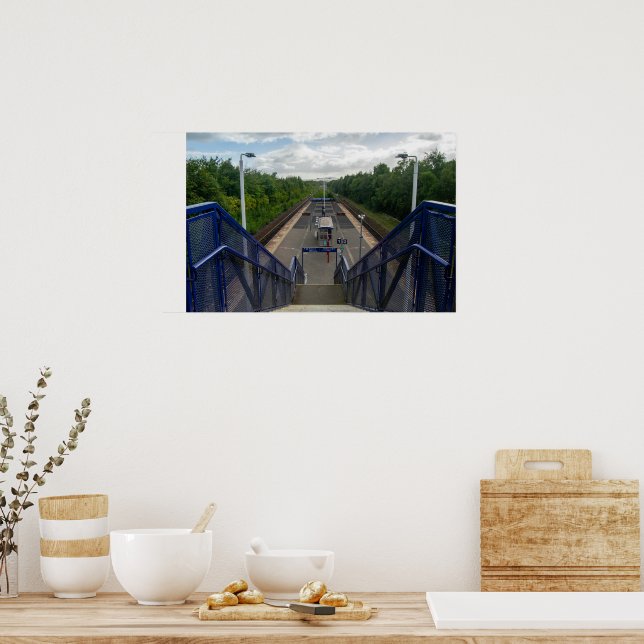 Póster Estación de Ferrocarril Burnley Rose Grove (Cocina)