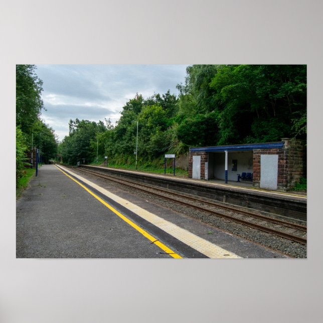 Póster Estación de ferrocarril de Ince y Elton (Frente)