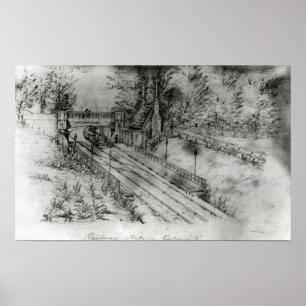 Póster Estación de Ferrocarril de Putney